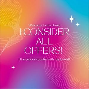 🥰 I love offers! 🥰